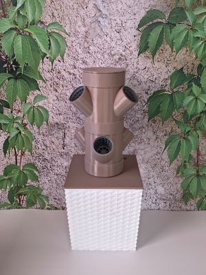 ⭐Pakete | Kr&auml;uterturm Rotondo Duo | Set 3+1 | 6 Liter Tank, 24 Pflanzen