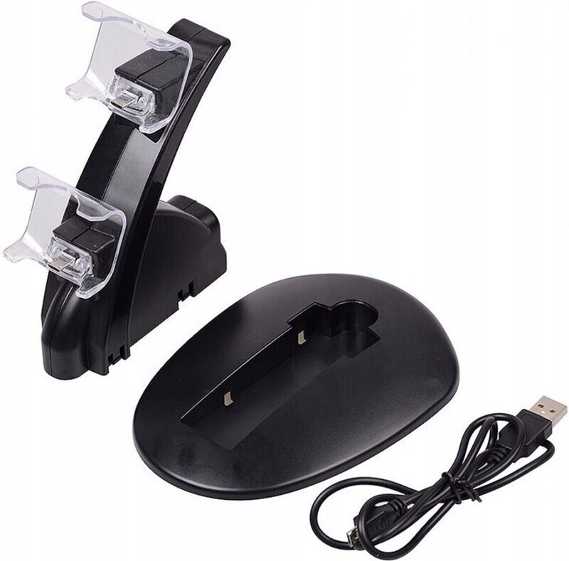 Oplaadstation voor PS4 Controllers - Dual Docking Charger - Zwart