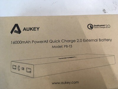 Aukey PB-T3 Powerbank - externe batterij - 16000 mAh - Quick Charge 2.0 uitgangen