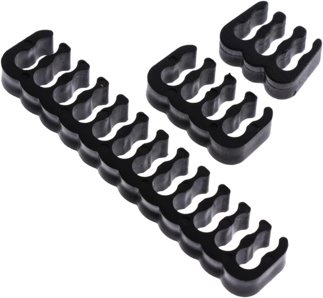Kabelkam - 7 stuks - kabelkammen - computerkabelkam - kabelorganizer - netsnoeradapter