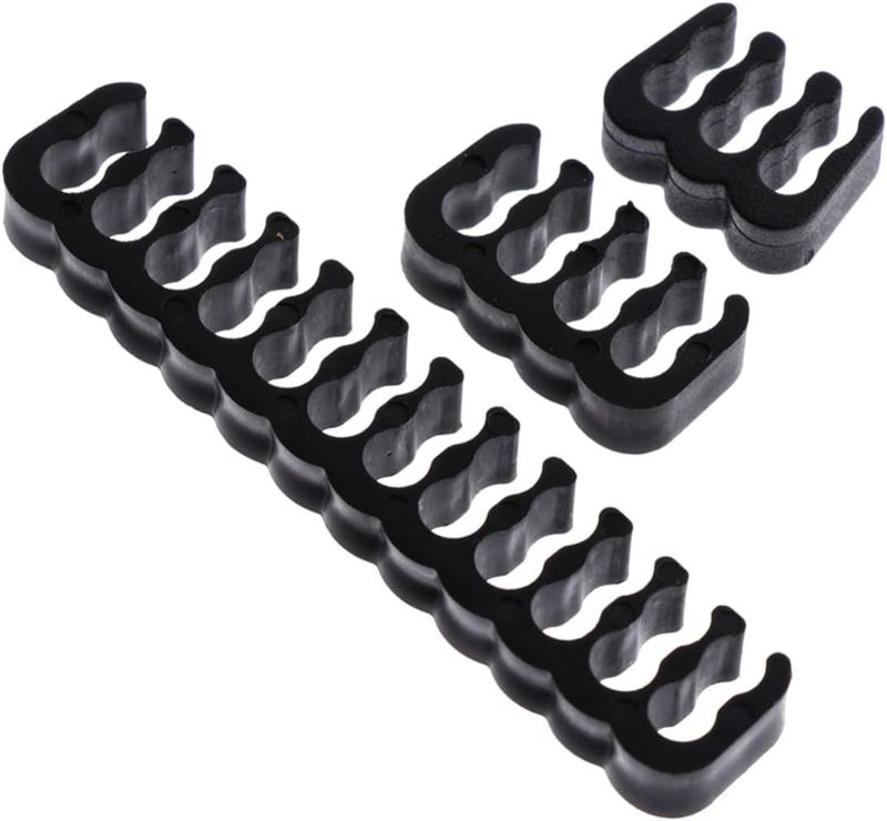 Kabelkam - 7 stuks - kabelkammen - computerkabelkam - kabelorganizer - netsnoeradapter