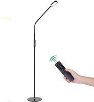 ICOCO Vloerlamp - Staande lamp - 9 W - dimbare led-vloerlamp - afstandsbediening met 5 kleurtemperaturen en 5 helderheidsniveaus - geschikt voor woonkamer, studiekamer of kinderkamer