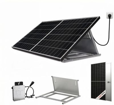 Duo-Power 800W+ Onafhankelijk Energiesysteem - Plug & Play Solar Kit voor Balkon, Plat Dak & Tuin - Onafhankelijke Units met Verstelbare KSENG-Beugels & WiFi