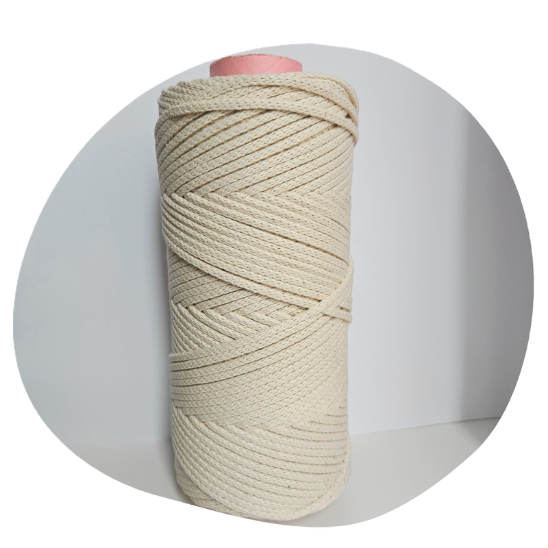 Natur Baumwolle Garn Garn 3 mm geflochten