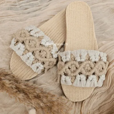 Makramee Slippers Boho Stil kaufen Schweiz