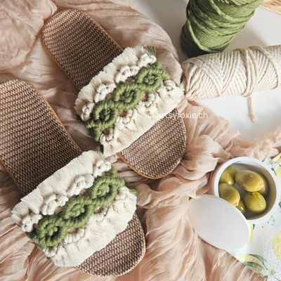 Makramee Slippers | Olives &amp; Linen