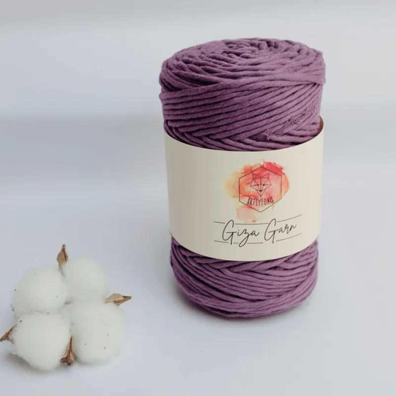 Giza Garn | 150 m | plum | violett 3 mm gezwirnt Makramee Garn Schweiz kaufen 3 mm gezwirnt
