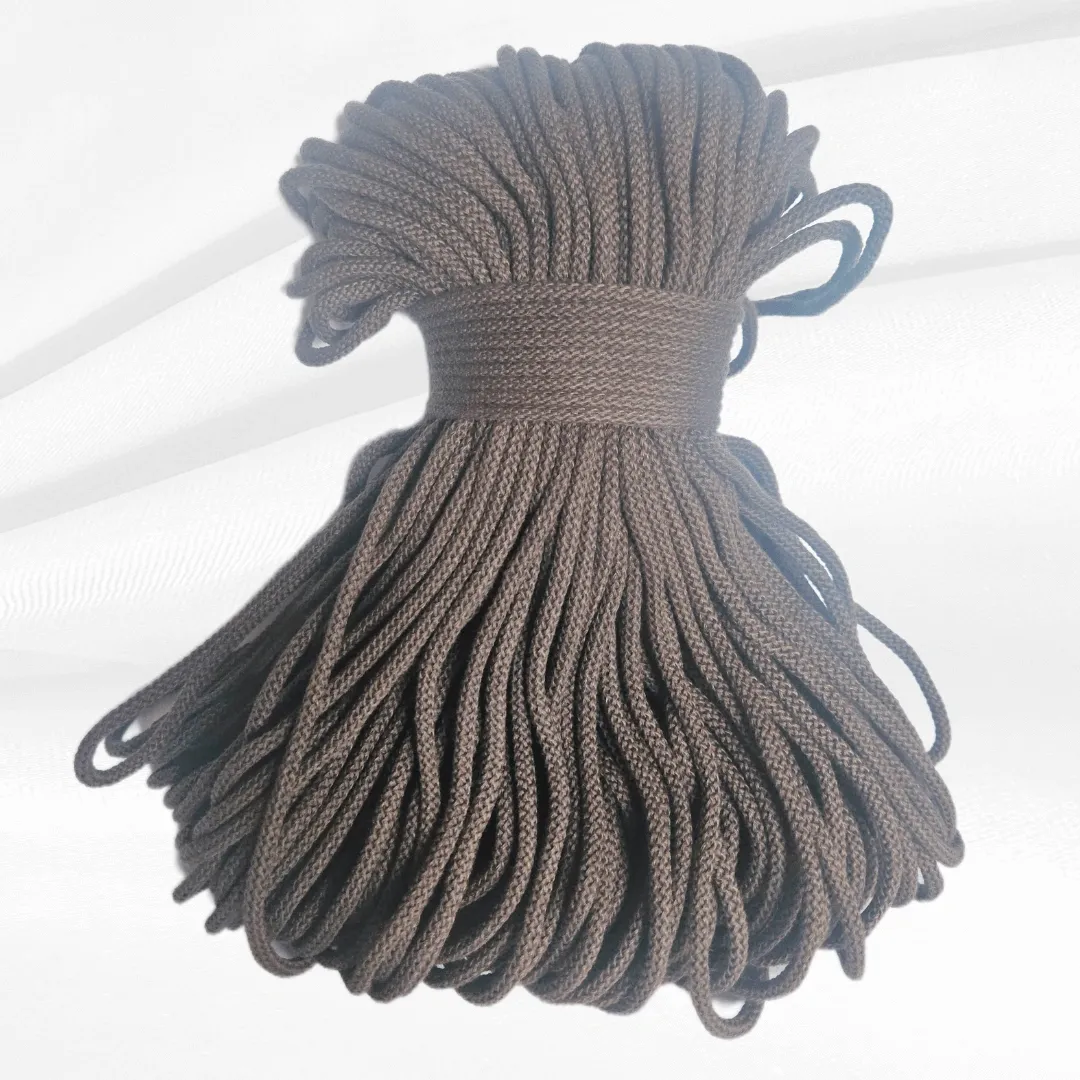 Giza Air 5 mm Chocolate – Luxus Garn für Makramee &amp; Häkeln in der Schweiz