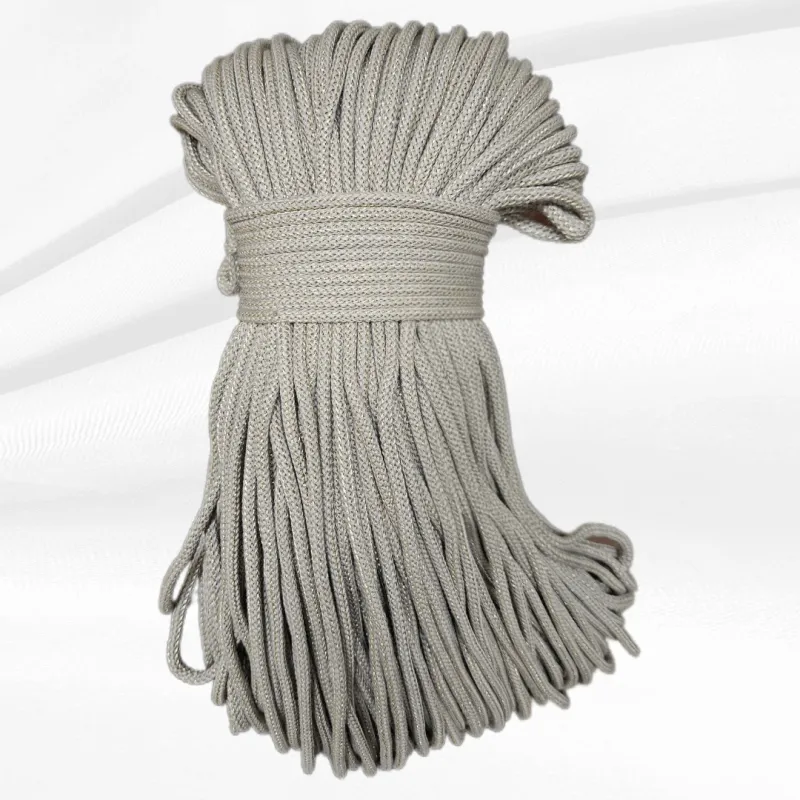 Giza Air Makramee & Häkelgarn 5 mm | Golden Beige Giza Air 5 mm Golden Beige – Luxus Garn mit Goldfäden für Makramee & Häkeln