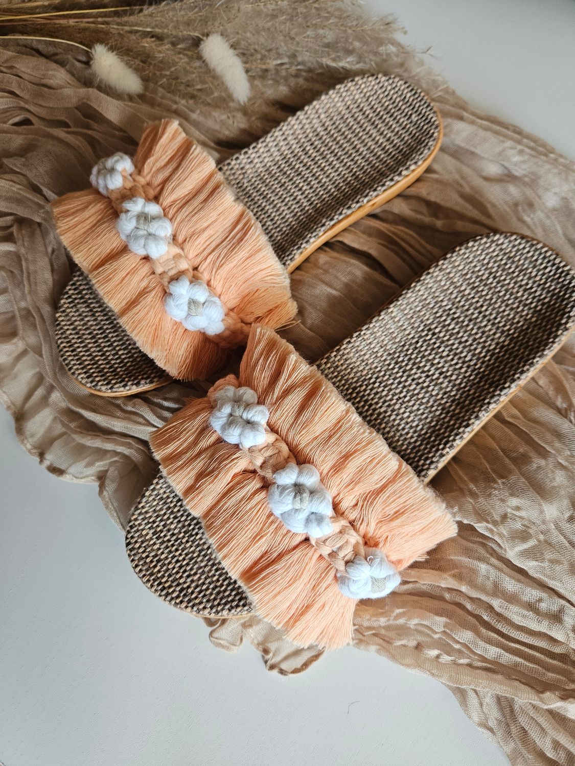Makramee Slippers Daisy