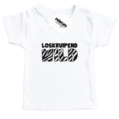 T-shirt Loskruipend Wild