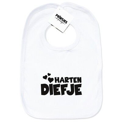 Origineel kraamcadeau - Slabbetje Hartendiefje