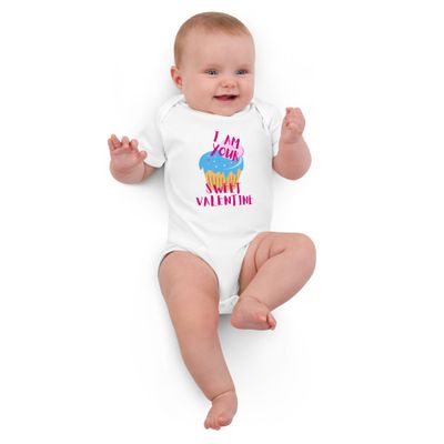 I AM Your Sweet Valentine Organic cotton baby bodysuit