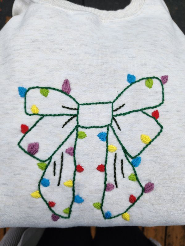 Christmas Bow Sweater