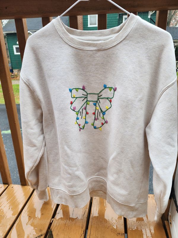 Christmas Bow Sweater