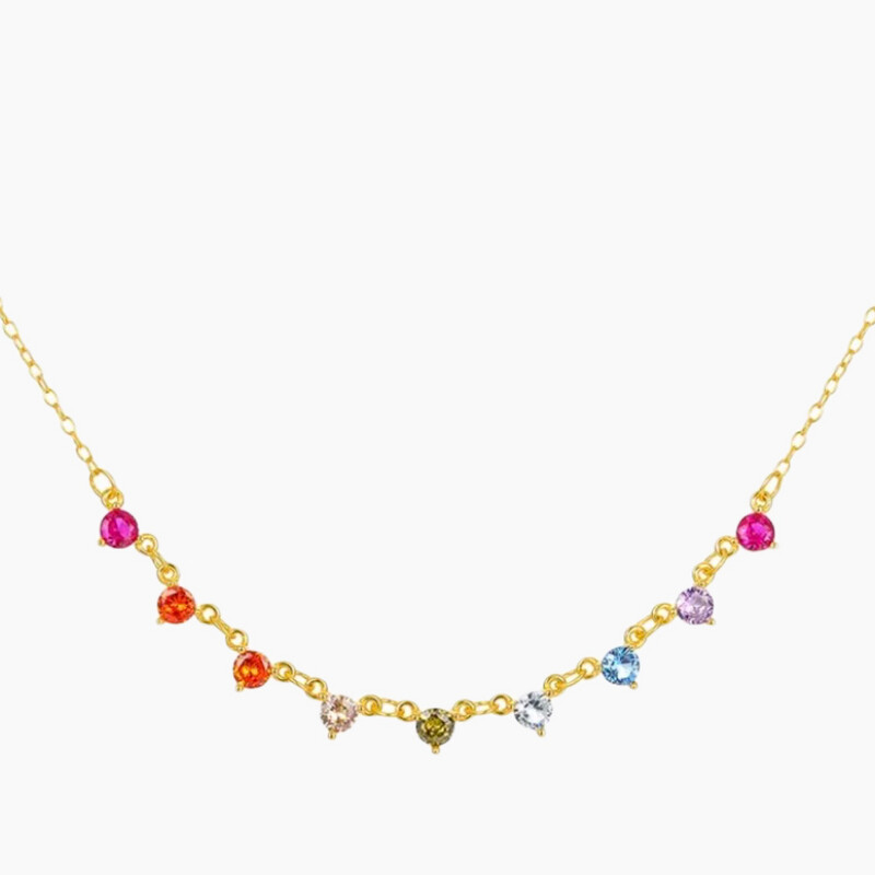 Multicolour Gemstone Necklace