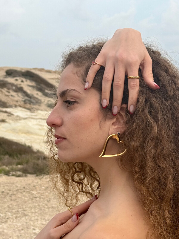 Hollow Heart Earrings