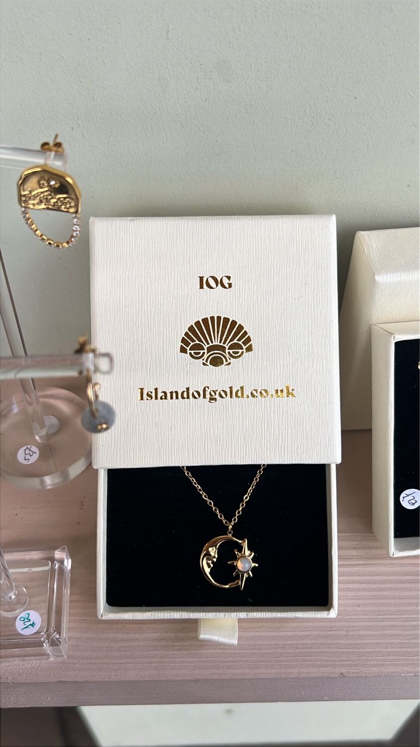 Moon &amp; Star Necklace