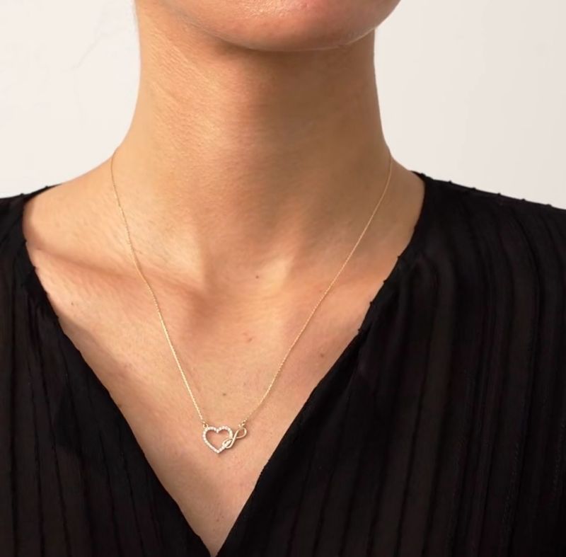 Heart Infinity Necklace