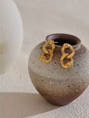 Golden Link Earrings