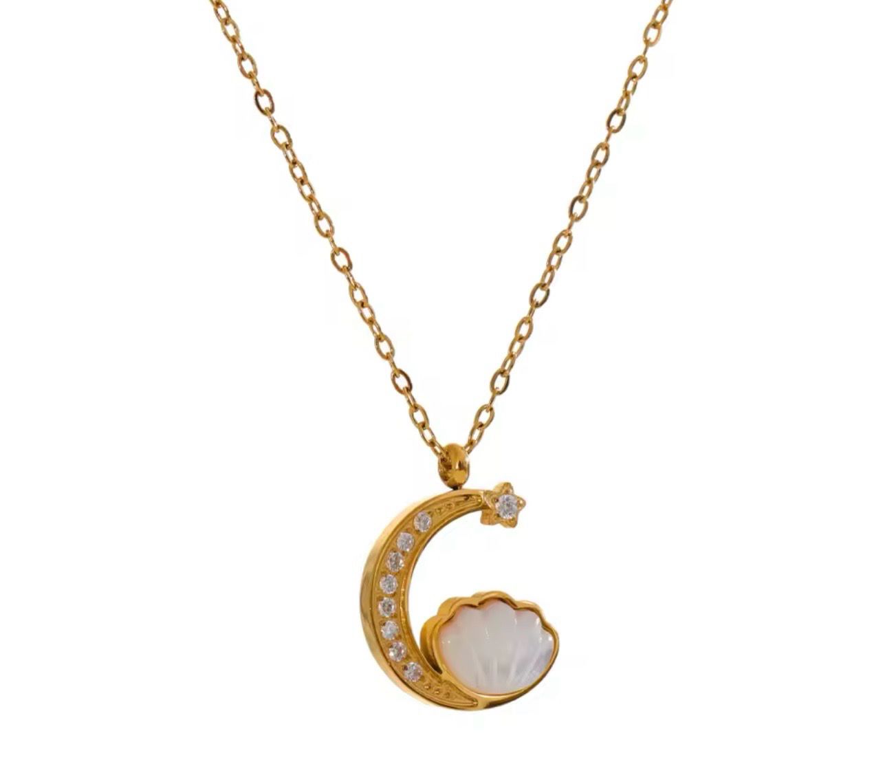 Golden Moon Necklace