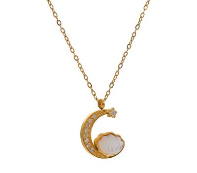 Golden Moon Necklace