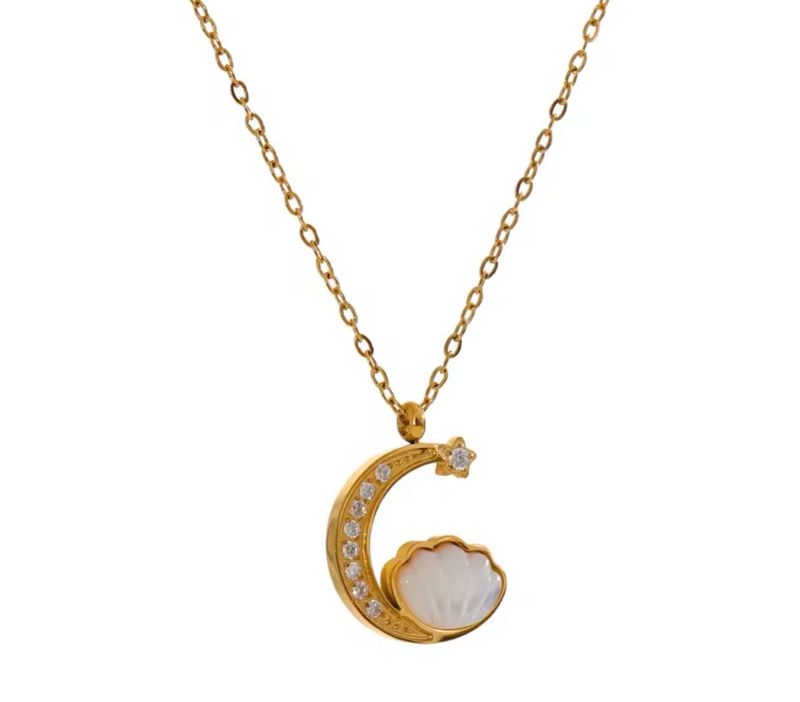 Golden Moon Necklace