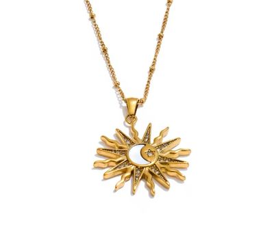 Sun, Moon + Stars Necklace