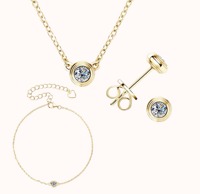 Moissanite Diamond Set