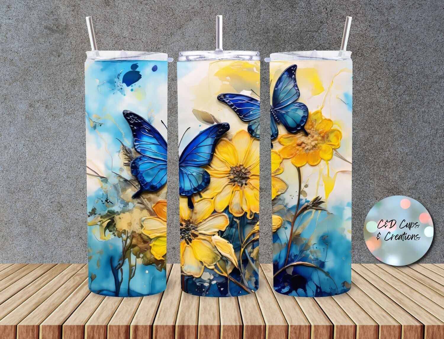 Monarch Butterflies Blue
