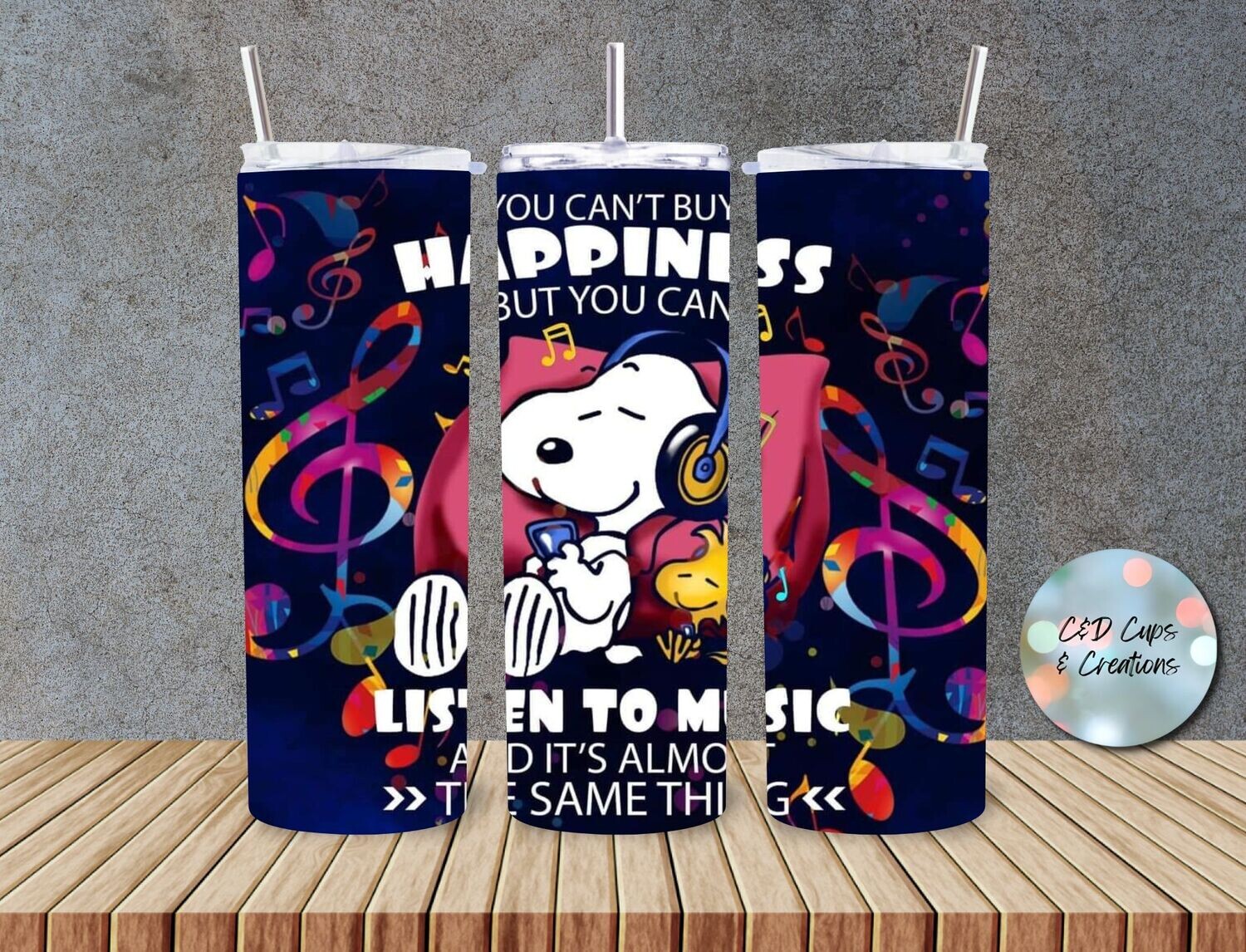 Snoopy Happiness Listen to Music