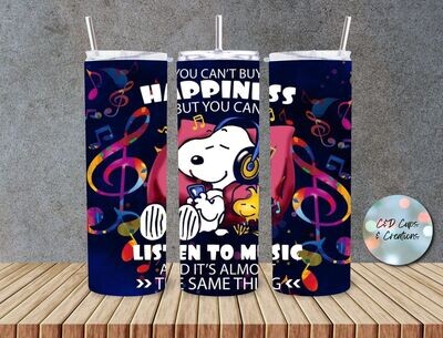 Snoopy Happiness Listen to Music