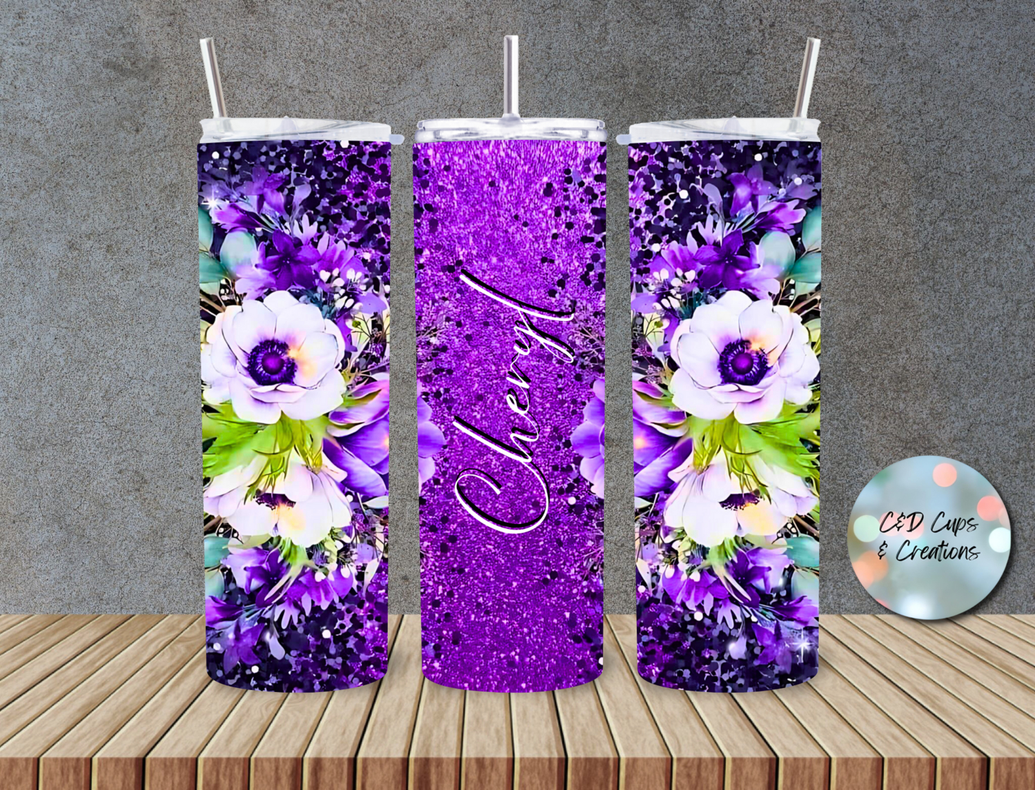 Glitter Flowers Name