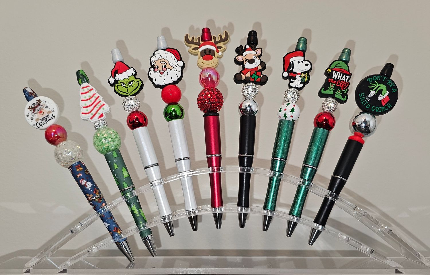 Beadable Christmas Pens