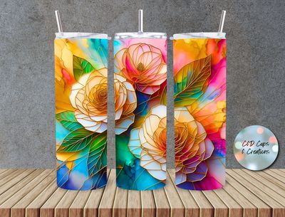 Watercolor Wire Roses