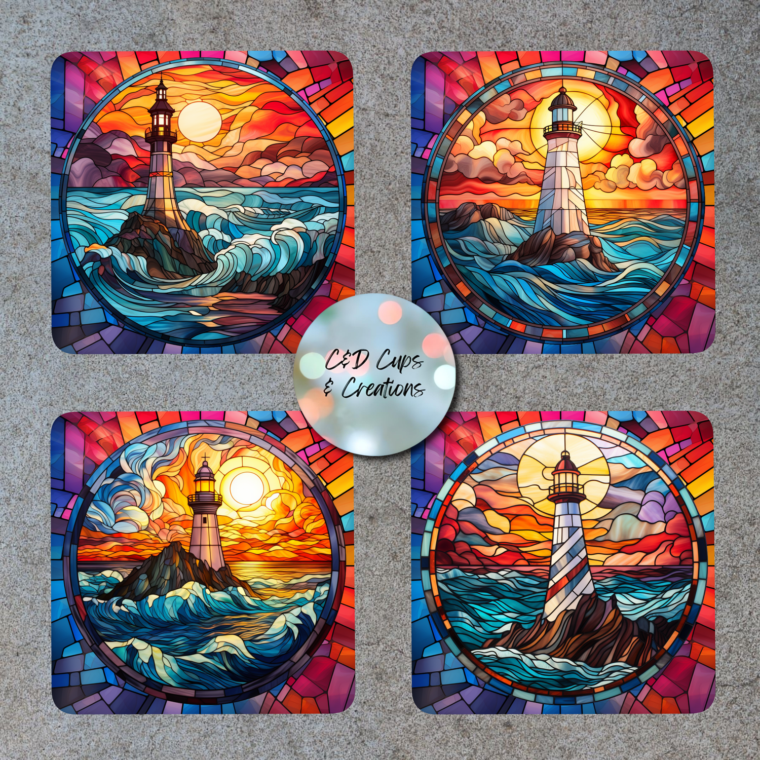 Lighthouse Coasters
