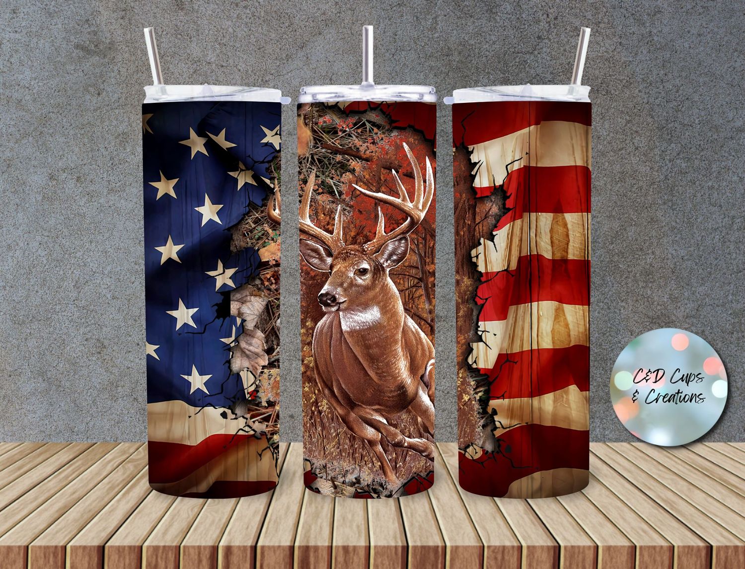 Deer Small Large Flag