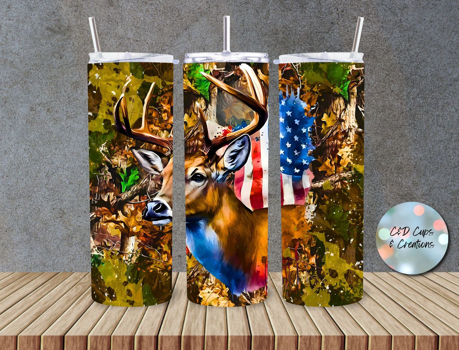 Deer Large Flag