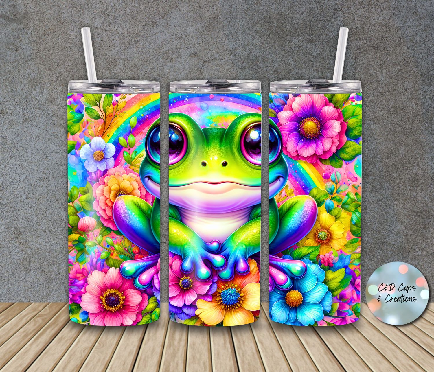 Neon Hippie Frog