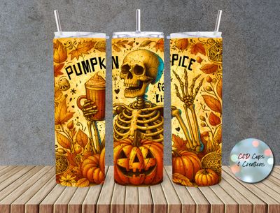 Pumpkin Spice Skeleton
