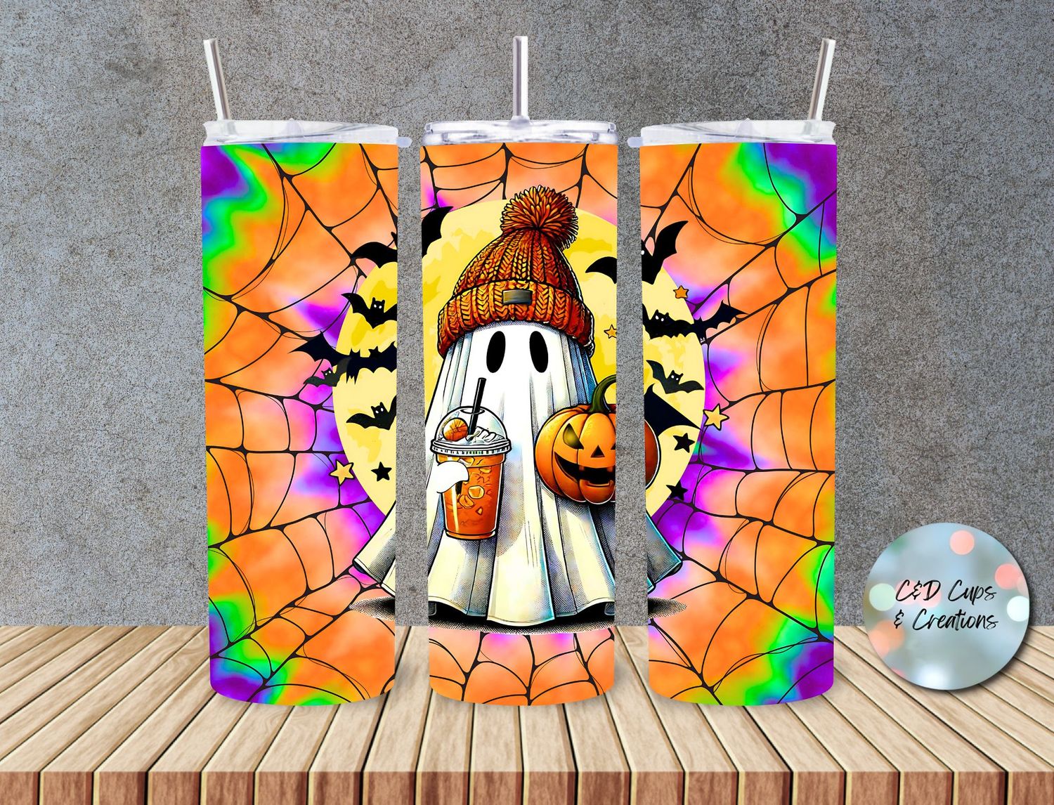 Tie Dye Halloween Ghost