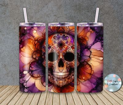 Halloween Purple Skull