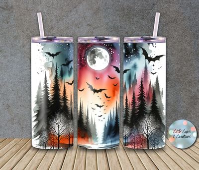 Halloween Bats Forest