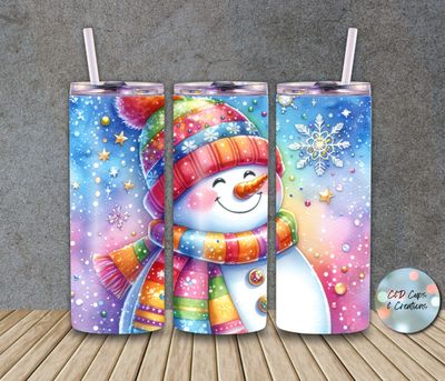 Christmas Snowman Colorful Hat