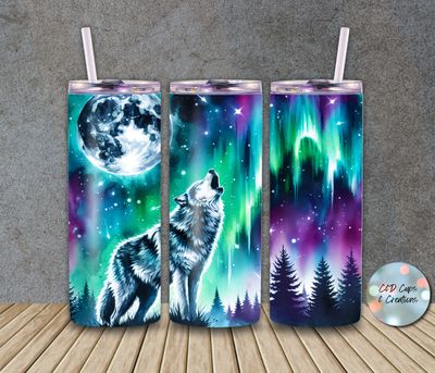 Northern Lights Wolf