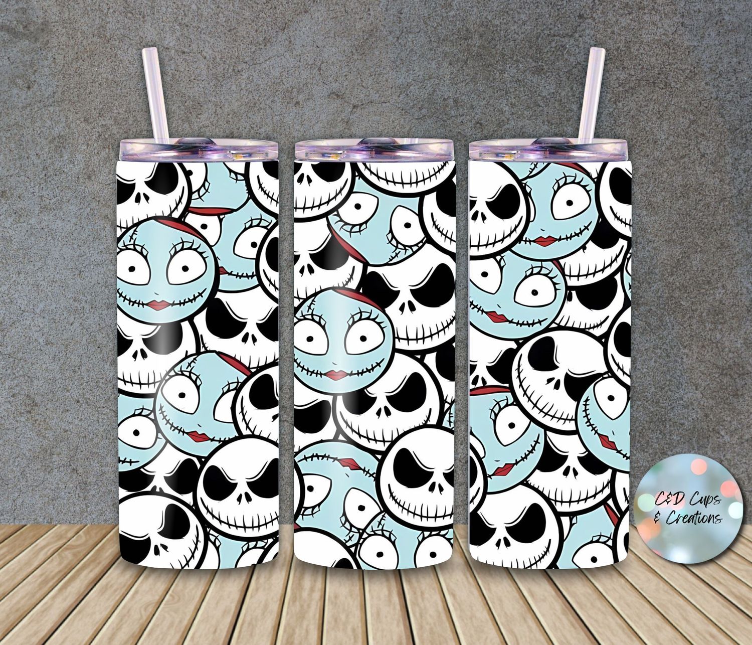 Halloween Jack &amp; Sally Faces