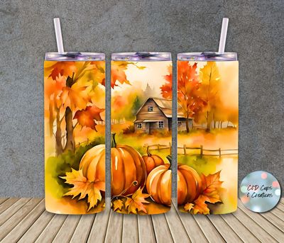 Fall Pumpkin Landscape