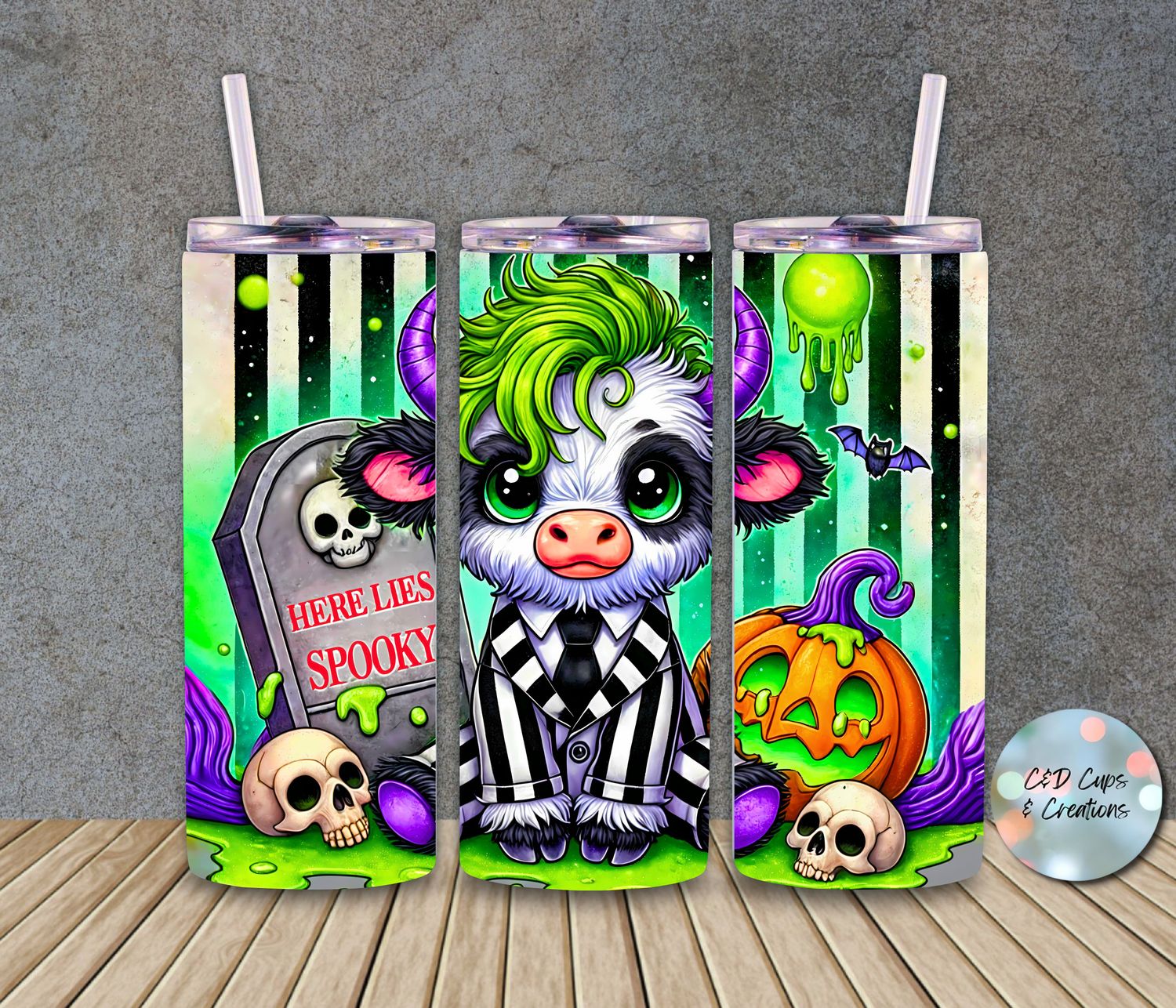 Halloween Bettlejuice Cow
