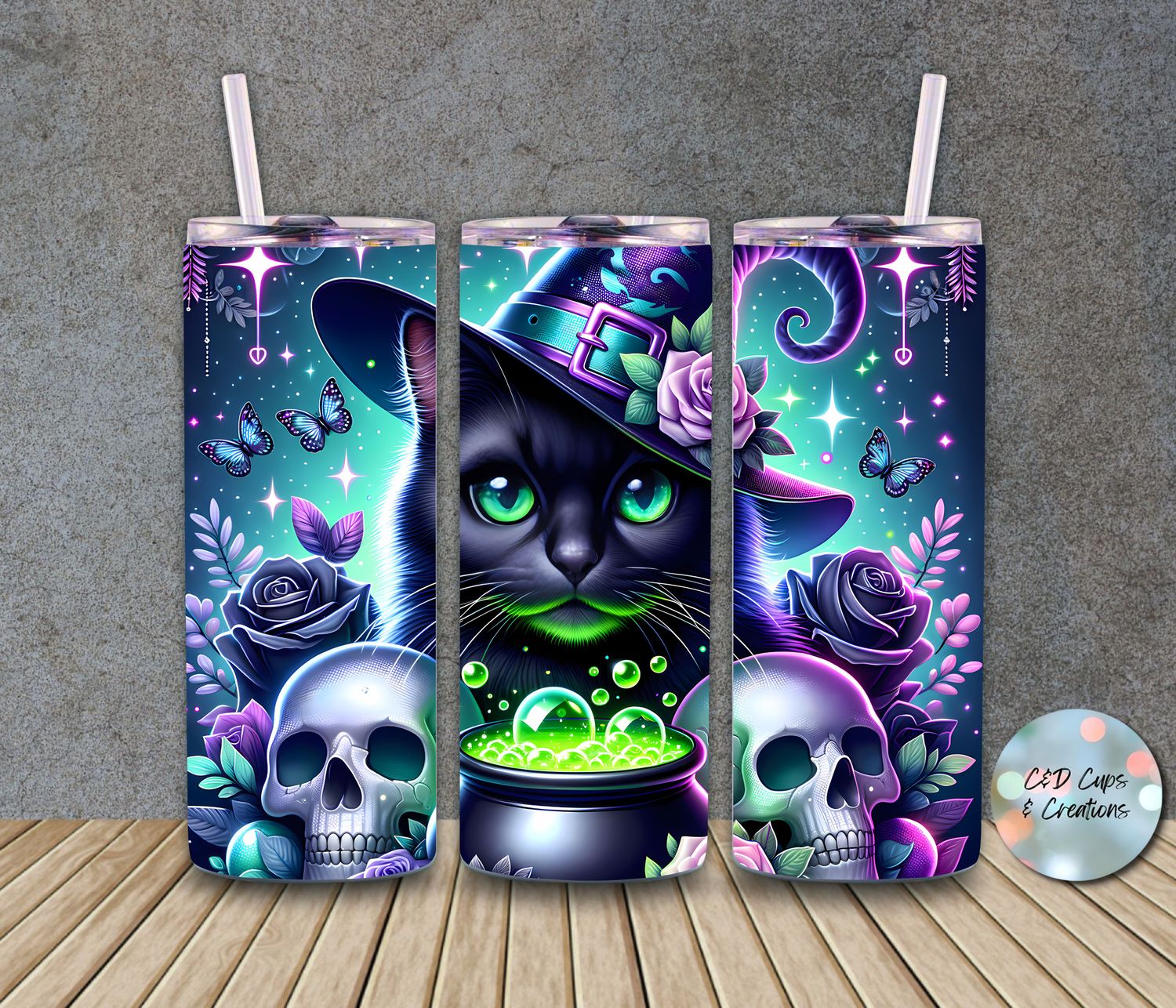 Halloween Black Cat with Hat