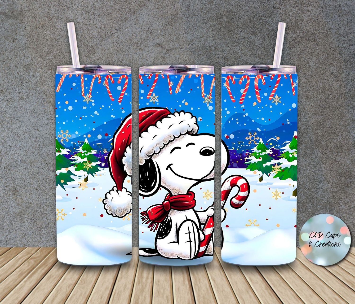 Snoopy Candy Canes